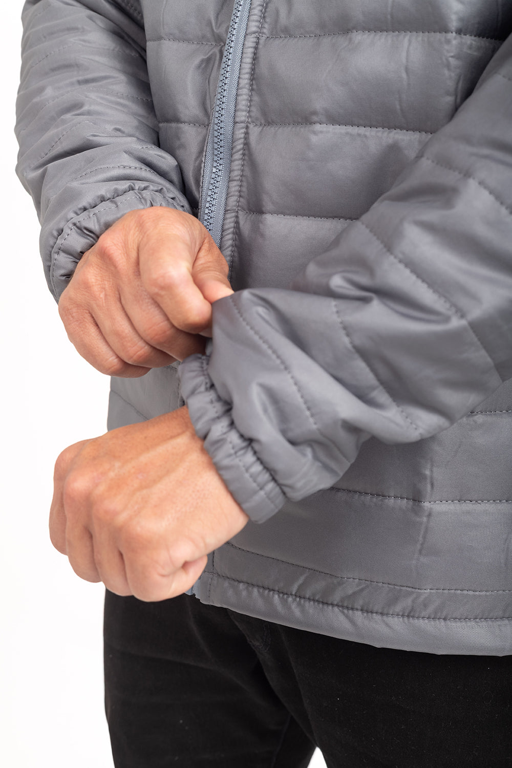 Jaqueta Puffer Tech Flow - Cinza