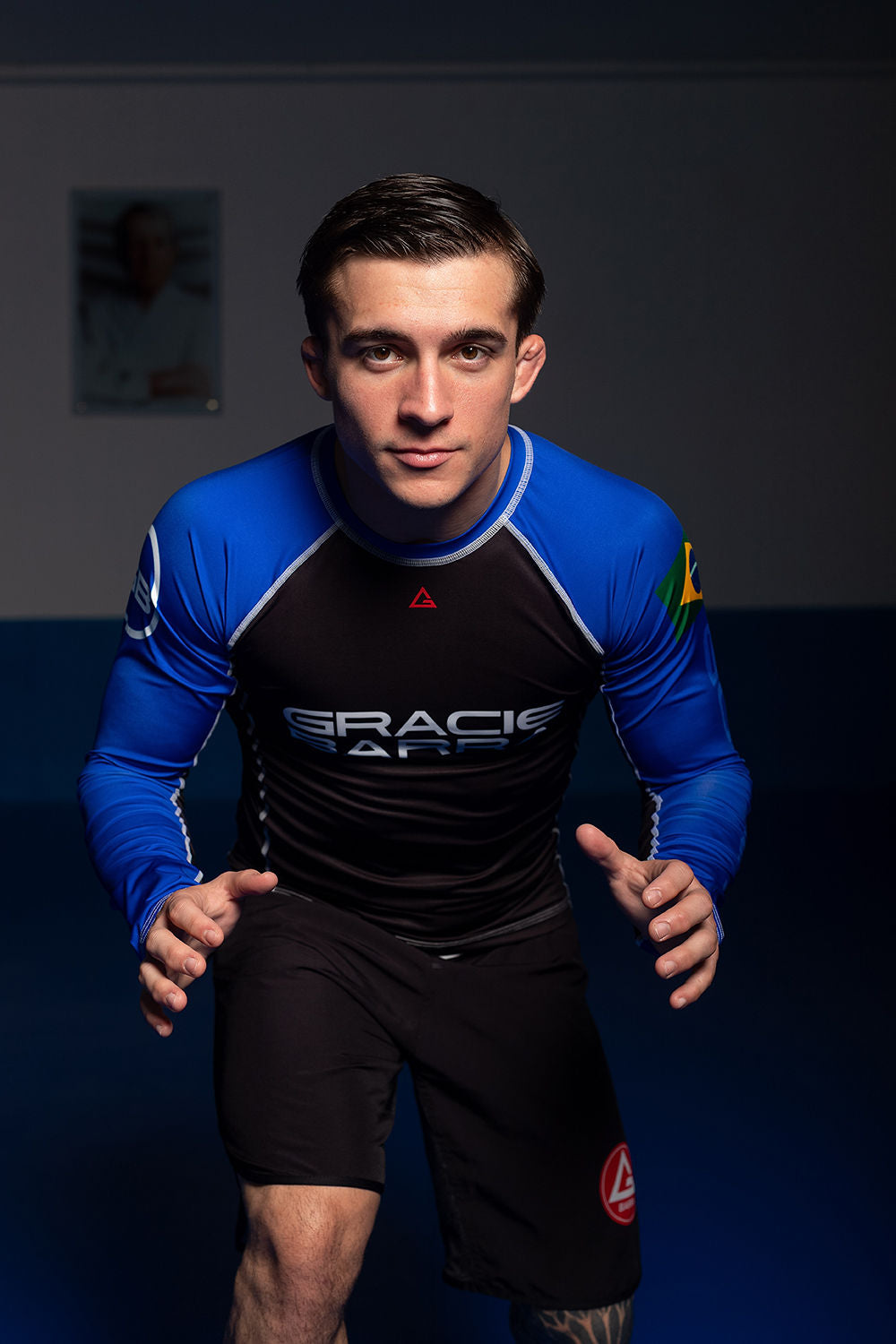 Rashguard Ranqueada M/L Lutador - Azul