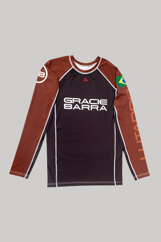 Rashguard Ranqueada M/L Lutador - Marrom