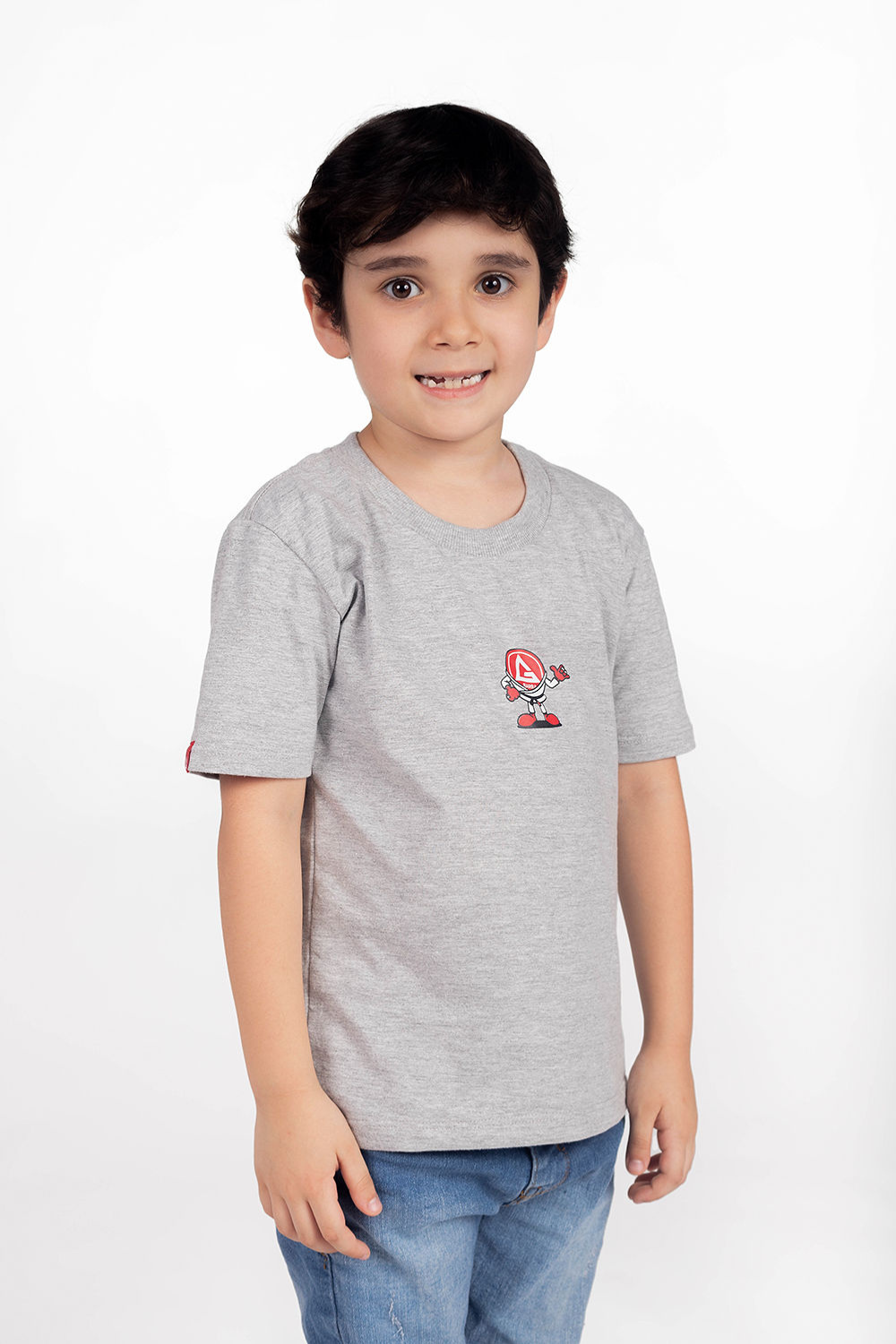 Camiseta Barrinha Infantil - Cinza