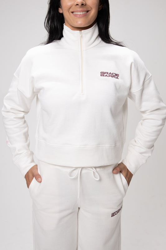Casaco Moletom Sakura - Off White