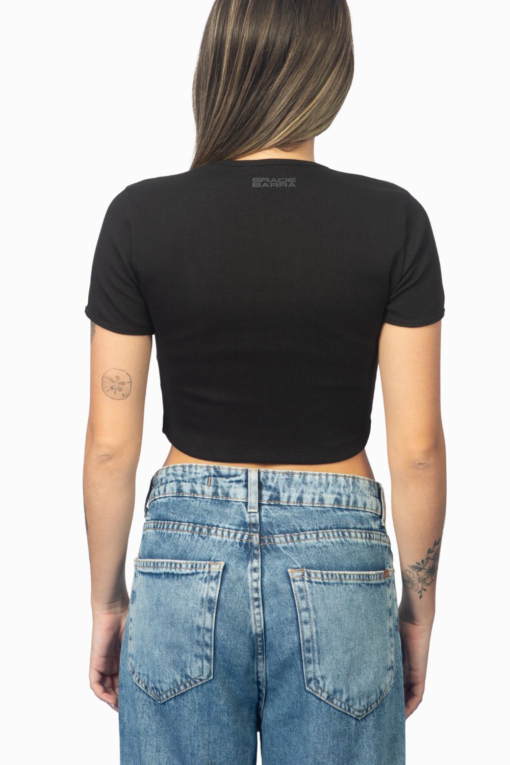 Cropped Legacy Canelado - Preto