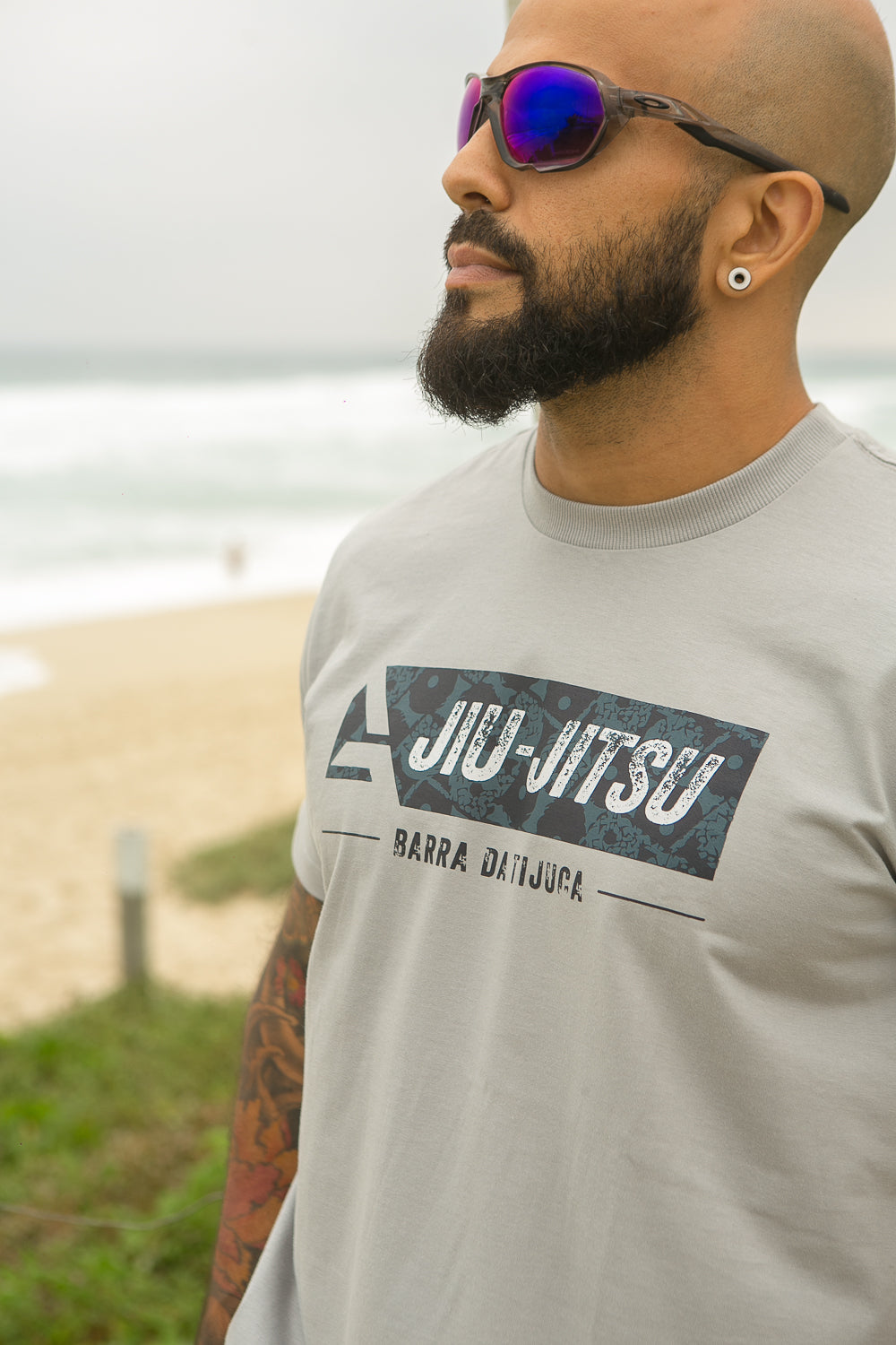 Camiseta Barra da Tijuca - Cinza Claro