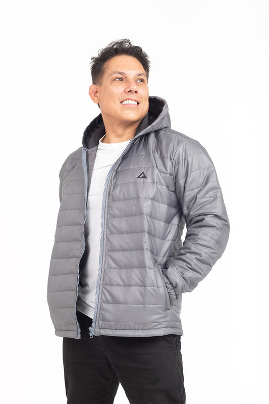 Jaqueta Puffer Tech Flow - Cinza